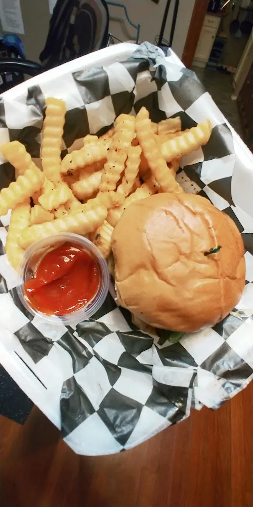 Cheeseburger & Fries from That Vegan Joint
